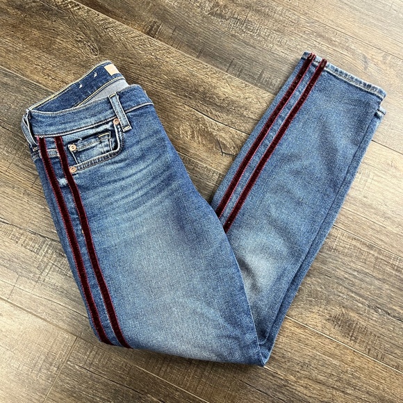 7 For All Mankind Roxanne Ankle Jeans Pants Denim ((size 25)) - Picture 4 of 8